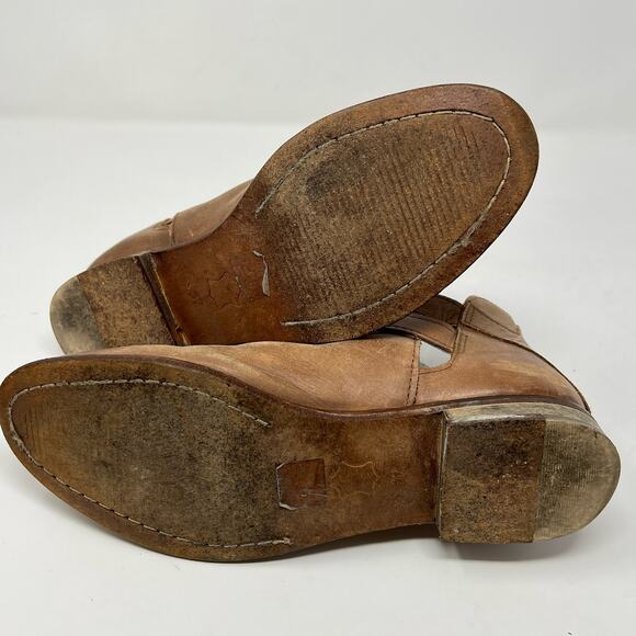 Free People Braeburn Ankle Bootie Tobacco Leather Women's 37 US 6.5 Brown - Picture 8 of 10